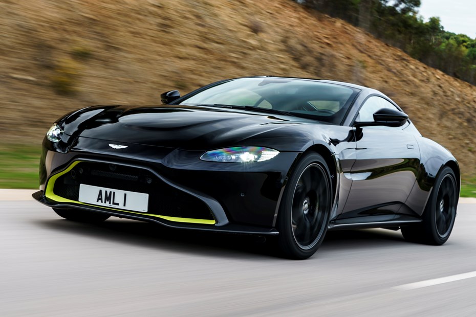 Aston Martin Vantage driving