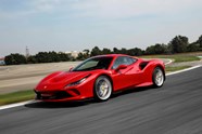 Ferrari F8 Tributo driving front red