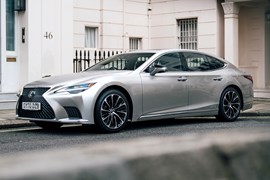 Lexus LS review (2021) front view