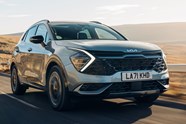 Kia Sportage review (2022) front view, driving