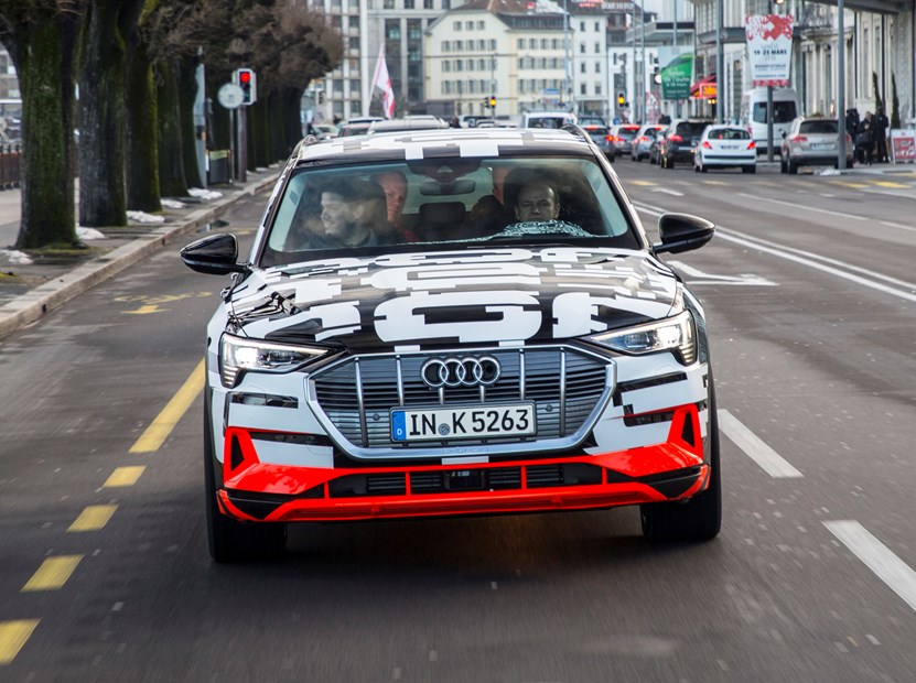 Audi E-Tron Driving