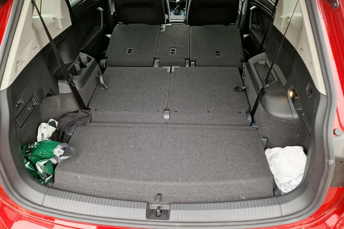 VW Tiguan Allspace long-term test - both rear seat rows folded flat