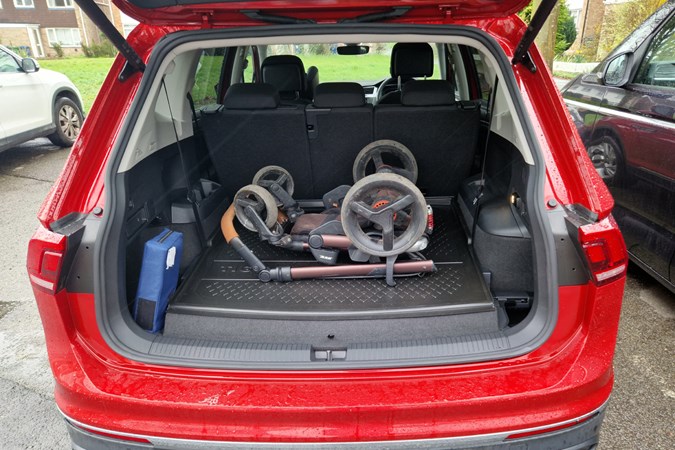 VW Tiguan Allspace long-term test - Jane travel system wheels taking most of the boot
