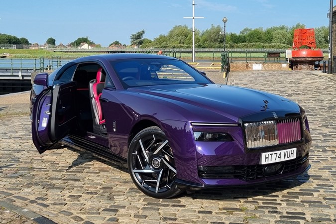 Rolls Royce Spectre front static, door open