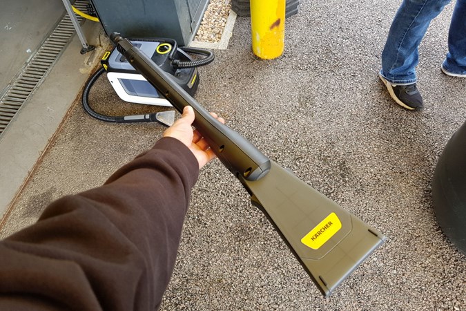Holding Karcher's eco booster
