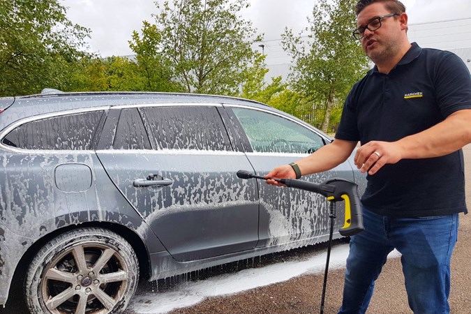 Karcher K3 in use by Martin Coles, Product Training Manager at Karcher