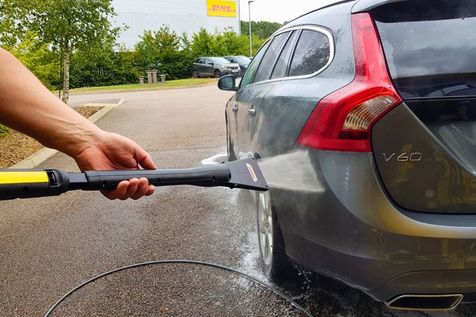 Karcher K Silent in use with eco booster