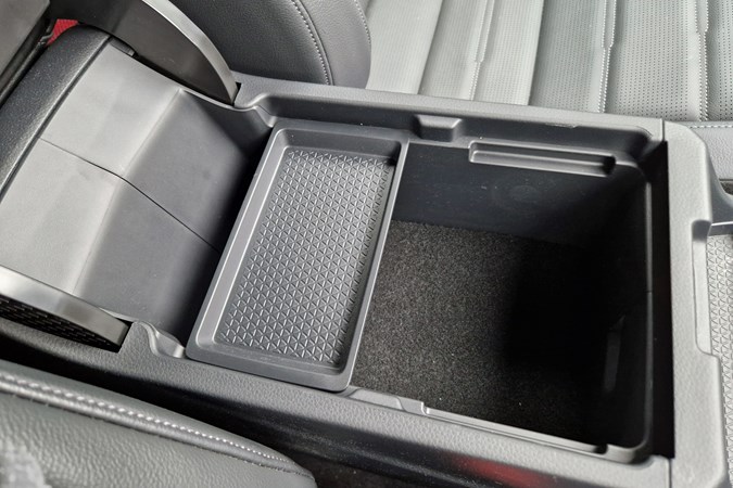 Honda CR-V long-term test, centre console storage cubby with tray