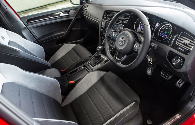 Volkswagen Golf R (2014) review, front interior