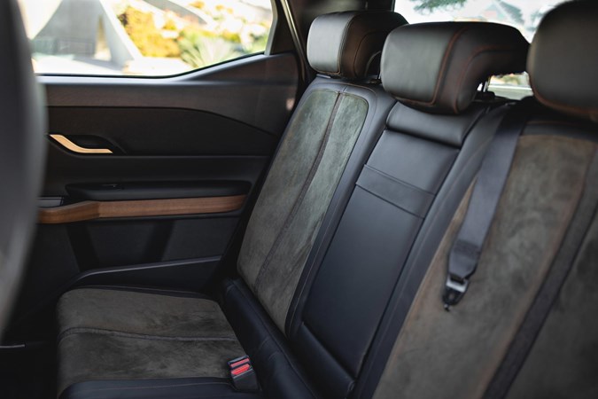 The rear seats in the Fisker Alaska can fold down to give more loading room.