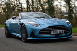 Aston Martin DB12 Volante front driving