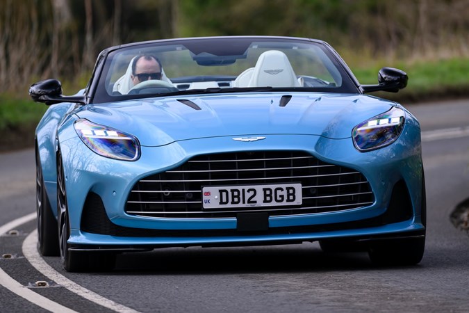 Aston Martin DB12 Volante front cornering