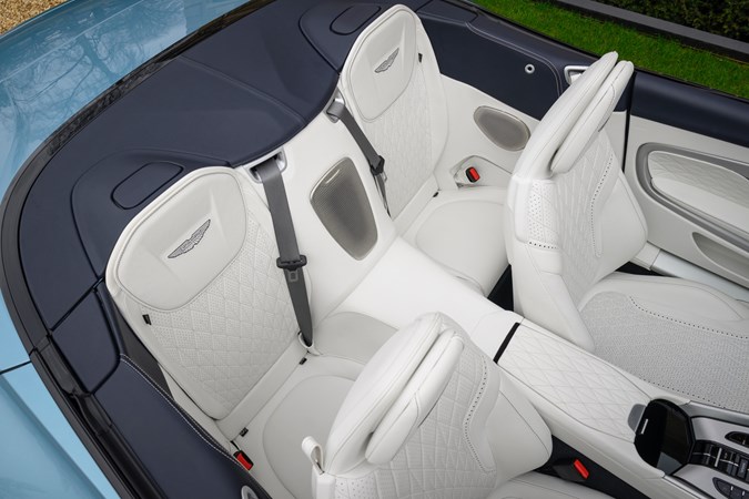 Aston Martin DB12 Volante rear seats