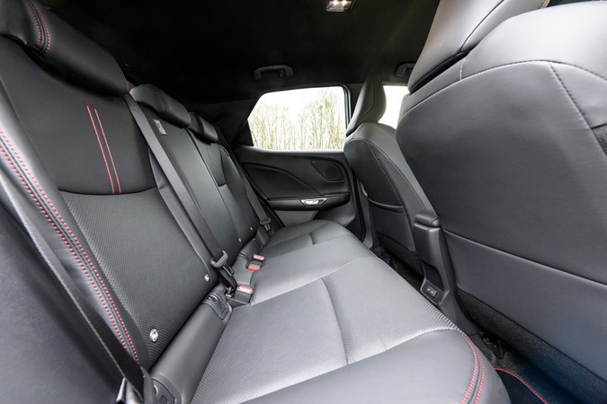 Lexus LBX rear seats