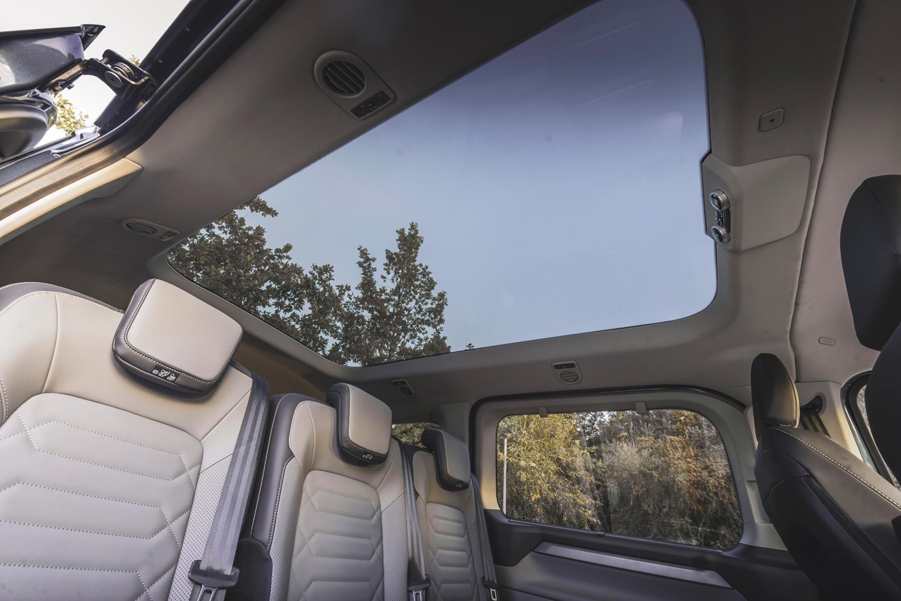 The panoramic roof is a great feature to have.