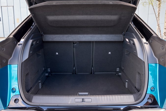 The Peugeot e-3008's boot space is surprisingly impressive, given the size of the batteries beneath the floor.