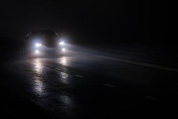 How the headlights on a car can keep you safe in winter