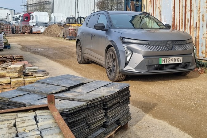 Renault Scenic long termer at a reclamation yard