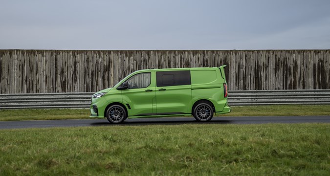 The Ford Transit Custom MS-RT's styling is inspired by WRC cars.