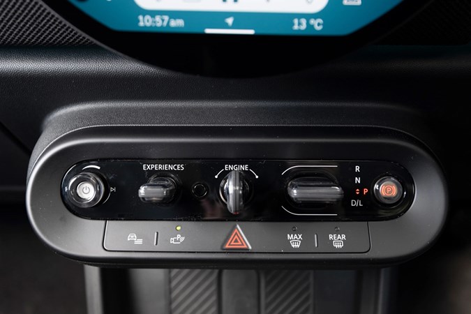 MINI Cooper S long-termer: gear selector and drive mode selector panel