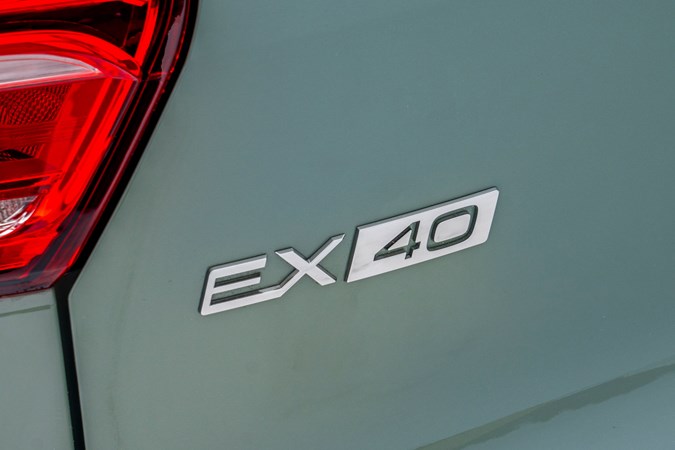 Volvo EX40 badge