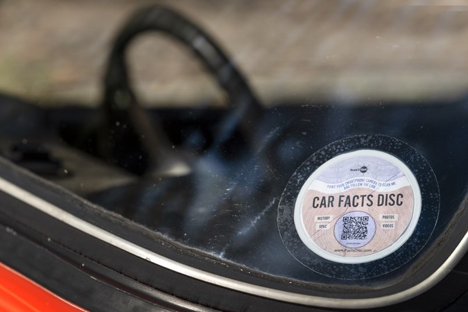 Facts Disc is an online service that allows you upload your car's service history, which can be accessed from a QR code.