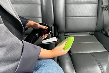 cleaning leather car seats