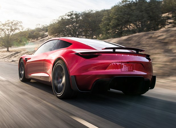 Tesla Roadster rear dynamic