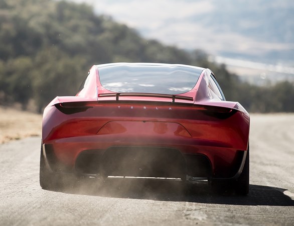 Tesla Roadster tail dynamic