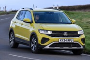 Volkswagen T-Cross in yellow, front