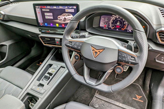 Cupra Formentor steering wheel