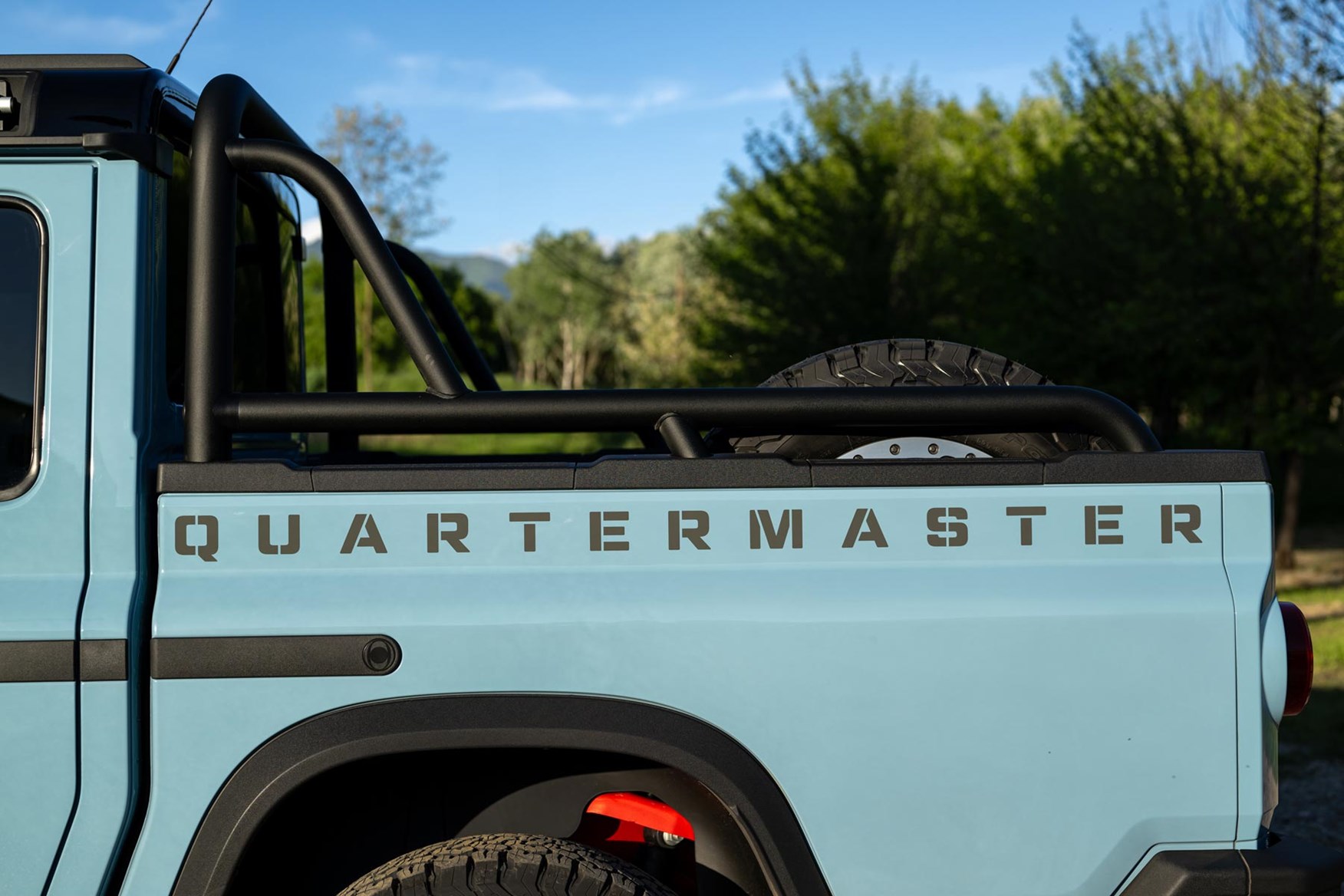 All of the Quartermaster's extra length goes onto the rear of the vehicle.