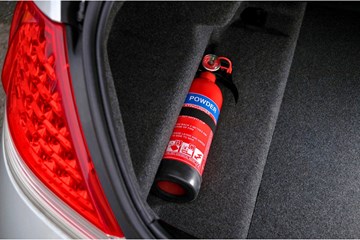 car fire extinguishers in boot