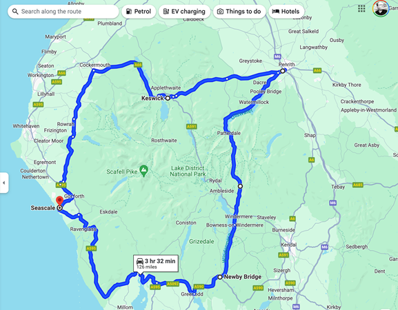 A trip around the Lake District – 130 miles, shrugged off