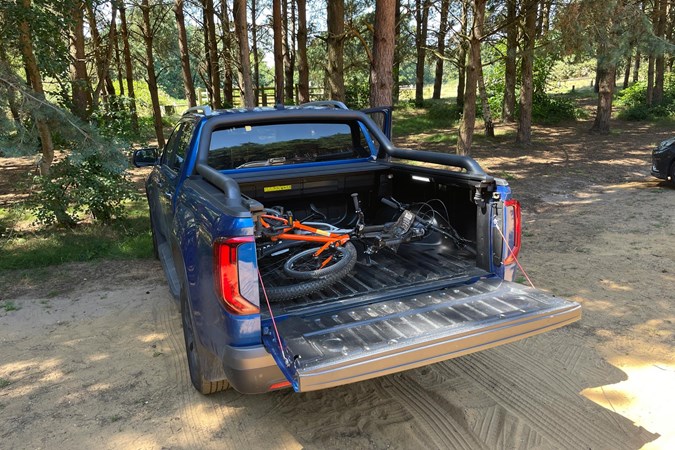 Big bikes - a surprisingly tight squeeze in the Amarok.