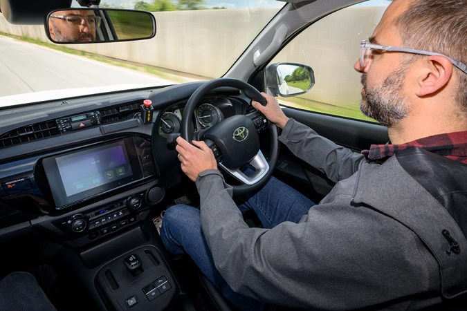 Driving the Hilux hydrogen is eerily silent experience. 