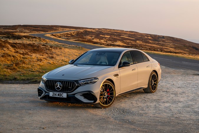 Mercedes-AMG E53 front three-quarter