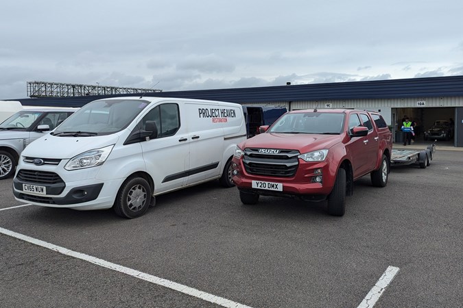 The Isuzu D-Max looks right at home in the paddock at Silverstone 