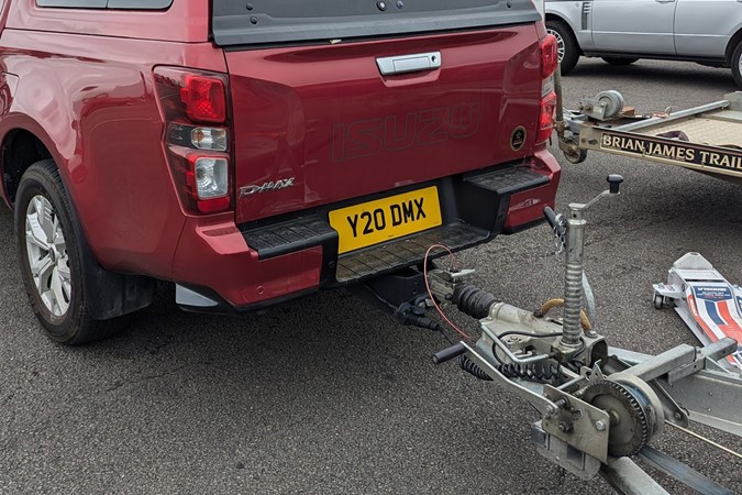 A trailer hitched to an Isuzu D-Max DL20