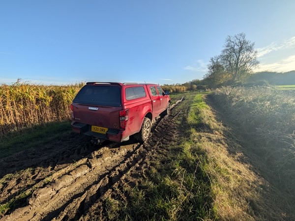 Up hill and off road in the Isuzu D-Max DL20