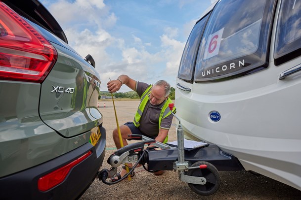 Securing caravan hitch - UK towing laws