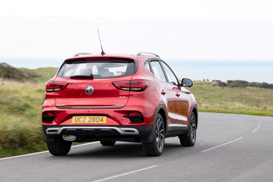 MG ZS rear driving