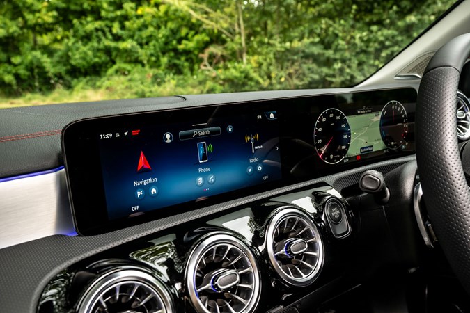 2019 Mercedes CLA AMG Line interior Mercedes CLA review - digital screens