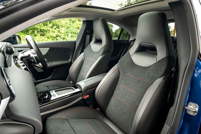 2019 Mercedes CLA front seats Mercedes CLA review - interior, front seats