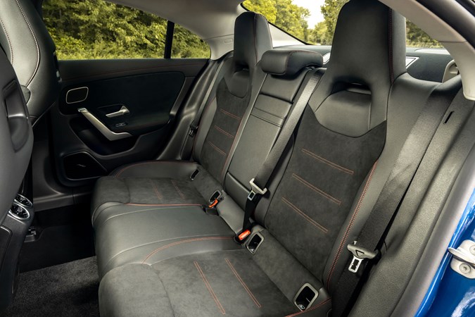 2019 Mercedes-Benz CLA rear legroom Mercedes CLA review - interior, rear seats