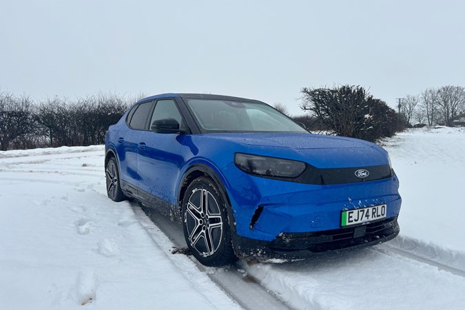 Ford Capri in the snow