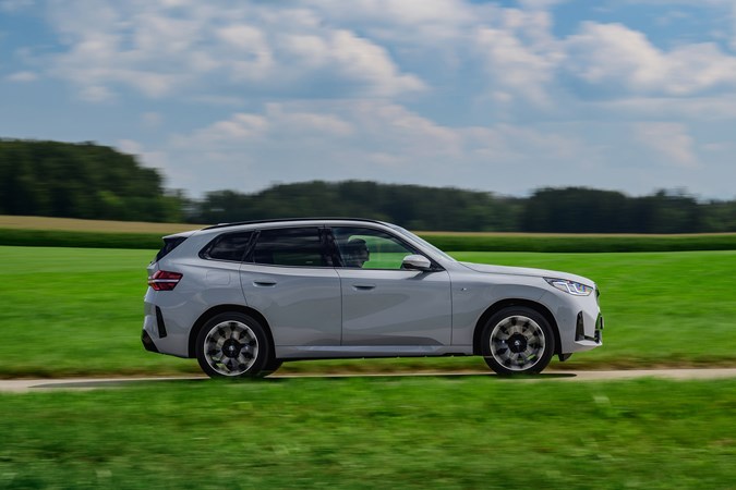 BMW X3 dynamic side view