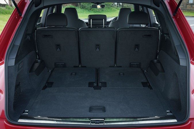 Audi Q7 (2025) review: boot space black carpet