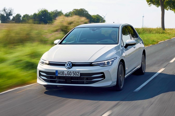 Volkswagen Golf eHybrid (2024) front driving