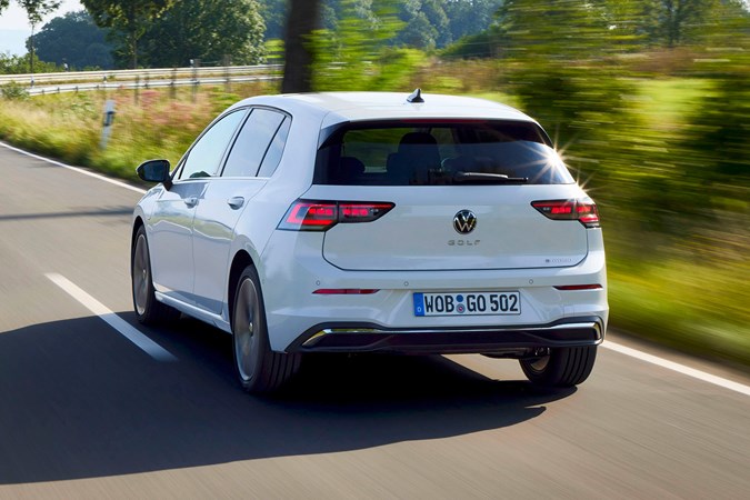 Volkswagen Golf eHybrid (2024) rear driving